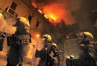 Athènes en feu