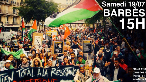 Palestine : manifestations de solidarité partout en France (19 juillet 2014)