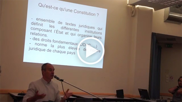 Conférence « Historique des processus Constituants », par Alain Dontaine