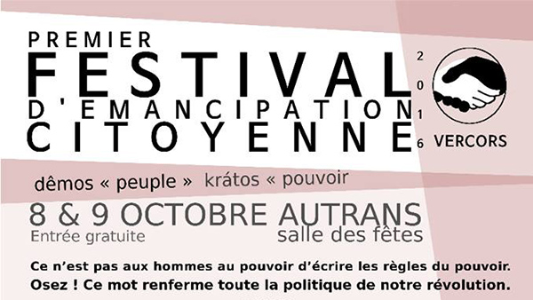 Festival d’émancipation citoyenne (samedi 8 et dimanche 9 octobre)