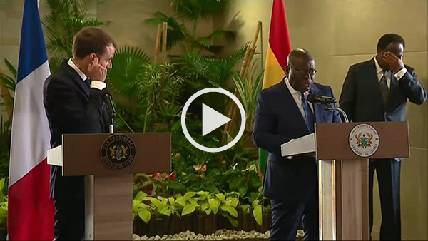 Macron au Ghana : réponse du président Akufo-Addo
