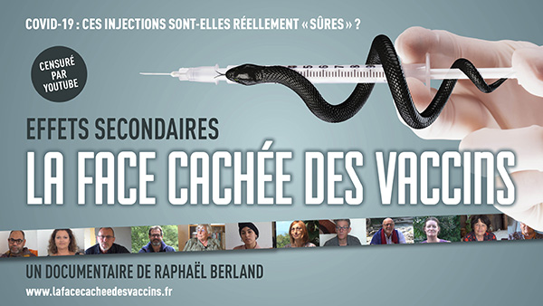 Projection à Paris du film « Effets secondaires : la face cachée des vaccins » (3 septembre 2022)