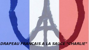 Drapeau français charlifié V3