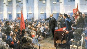 Lénine, Révolution d'octobre 1917 (illustration)